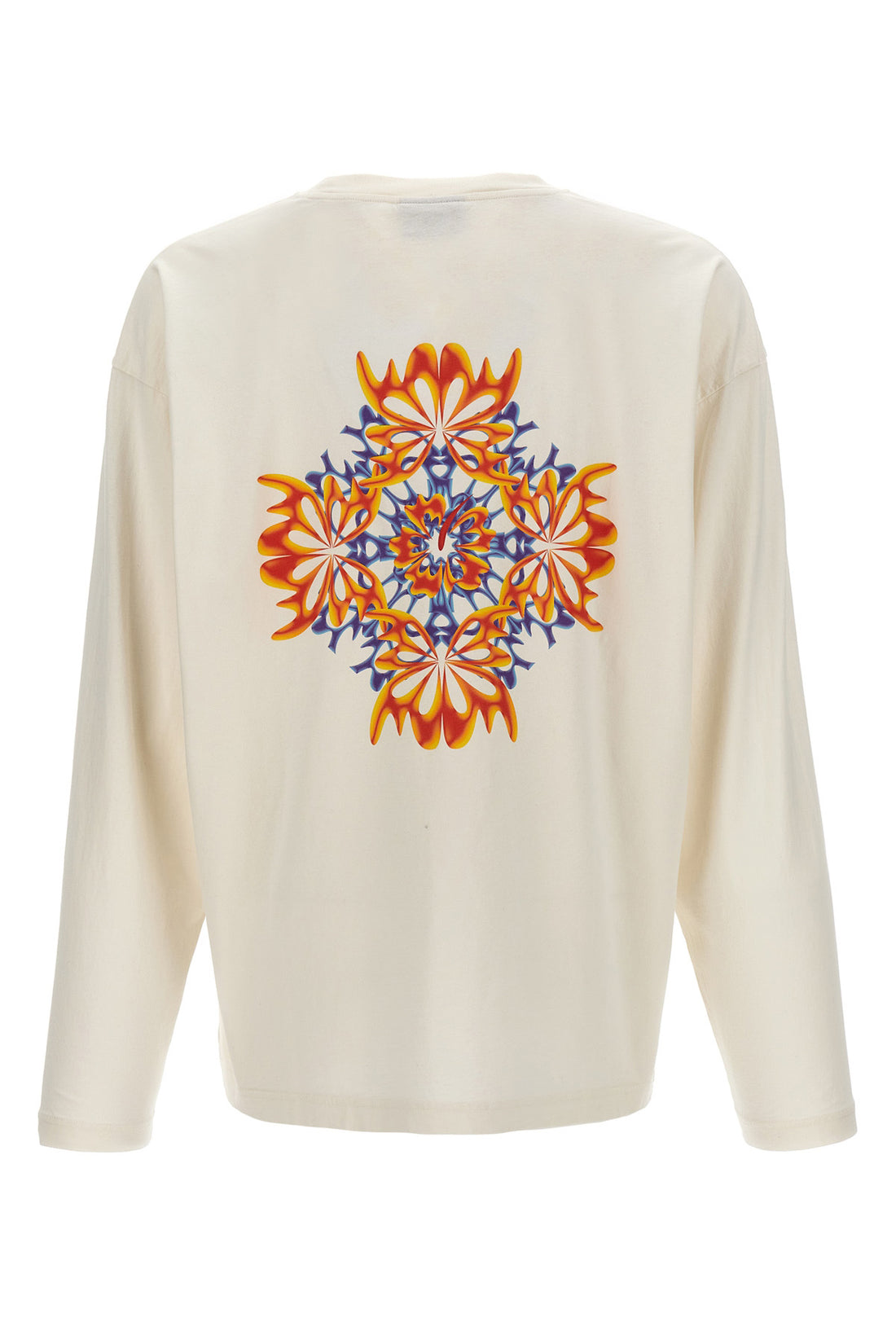 BLUEMARBLE M trippy leaves cotton crew neck t-shirt