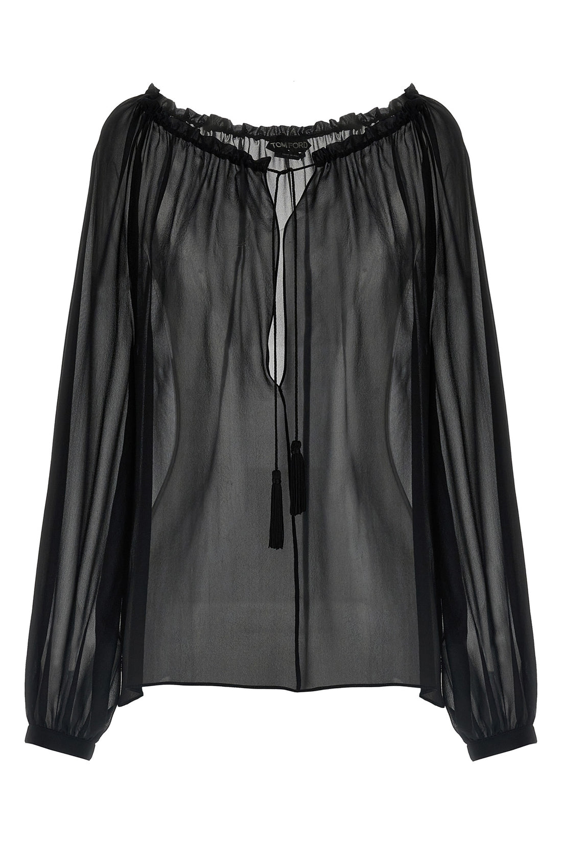 TOM FORD 36 silk georgette blouse