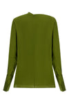 tom ford pure silk georgette long-sleeved blouse stands out for its fluid and so