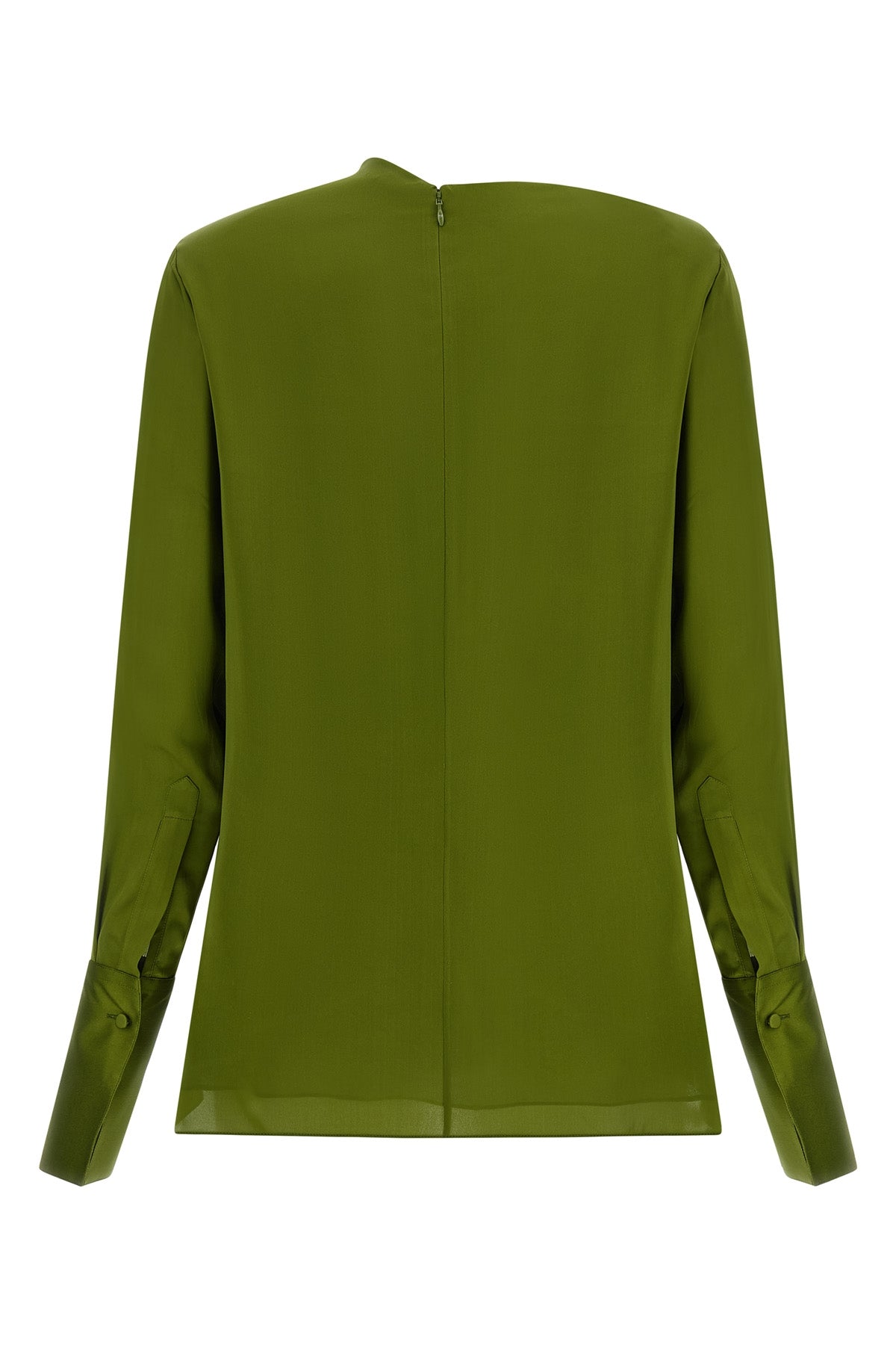 tom ford pure silk georgette long-sleeved blouse stands out for its fluid and so