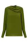 tom ford pure silk georgette long-sleeved blouse stands out for its fluid and so