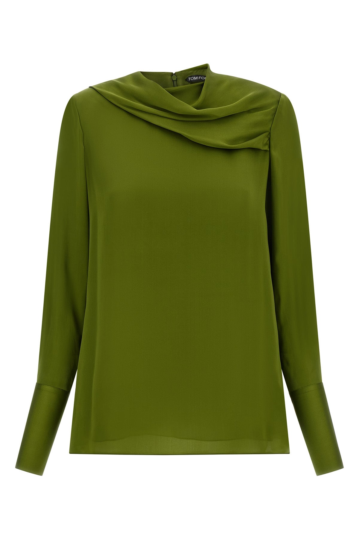 tom ford pure silk georgette long-sleeved blouse stands out for its fluid and so