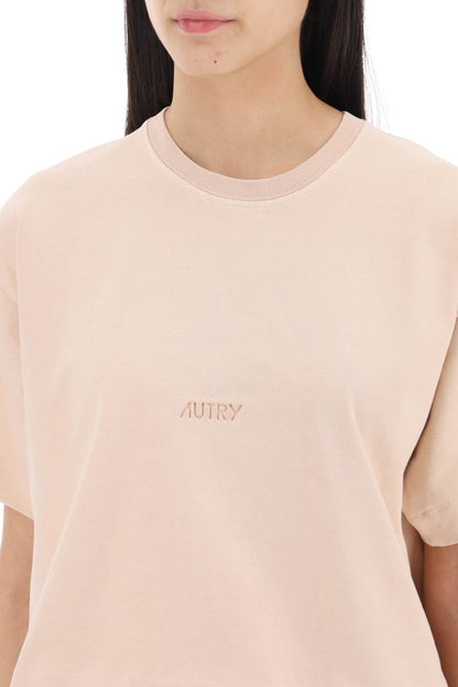 boxy t-shirt with debossed logo