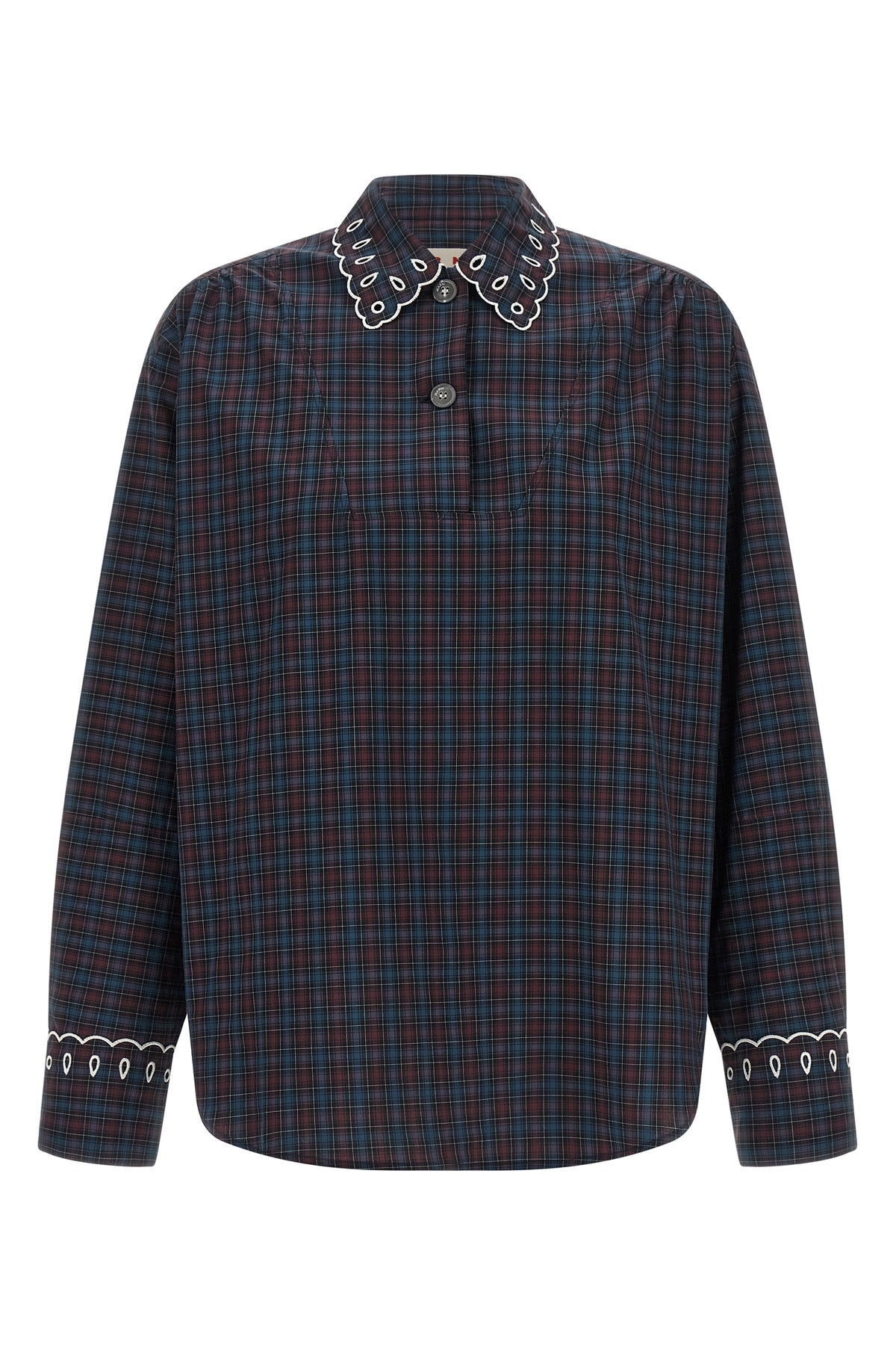 the marni cotton poplin shirt redefines the codes of everyday tailoring through