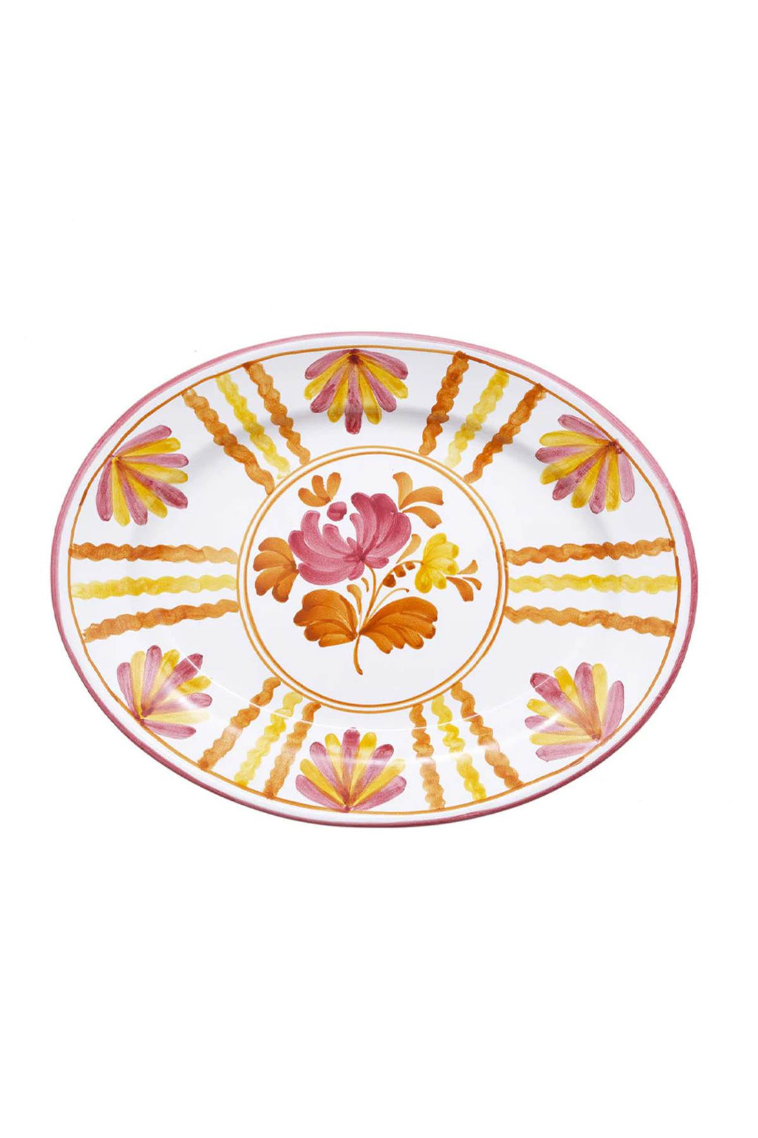 blossom oval serving plate