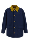 lightly padded cotton gabardine parka