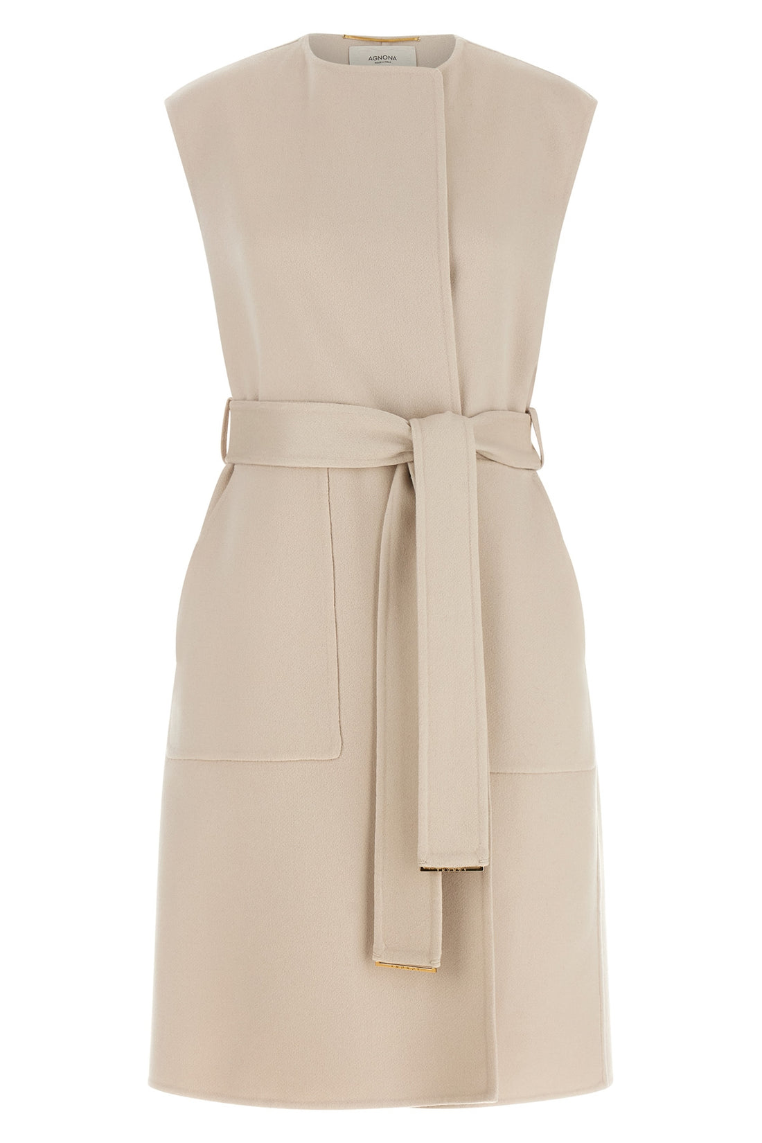 AGNONA 40 the agnona long vest defines a new concept of outerwear through a rigorous sarto