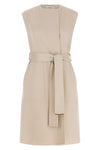 the agnona long vest defines a new concept of outerwear through a rigorous sarto