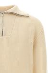 the oliver lettuce maglione con zip costa inglese in cashmere sweater