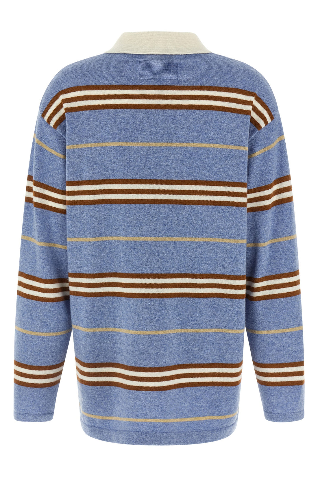 GUEST IN RESIDENCE M striped rugby striped cashmere polo shirt