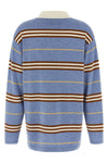 striped rugby striped cashmere polo shirt
