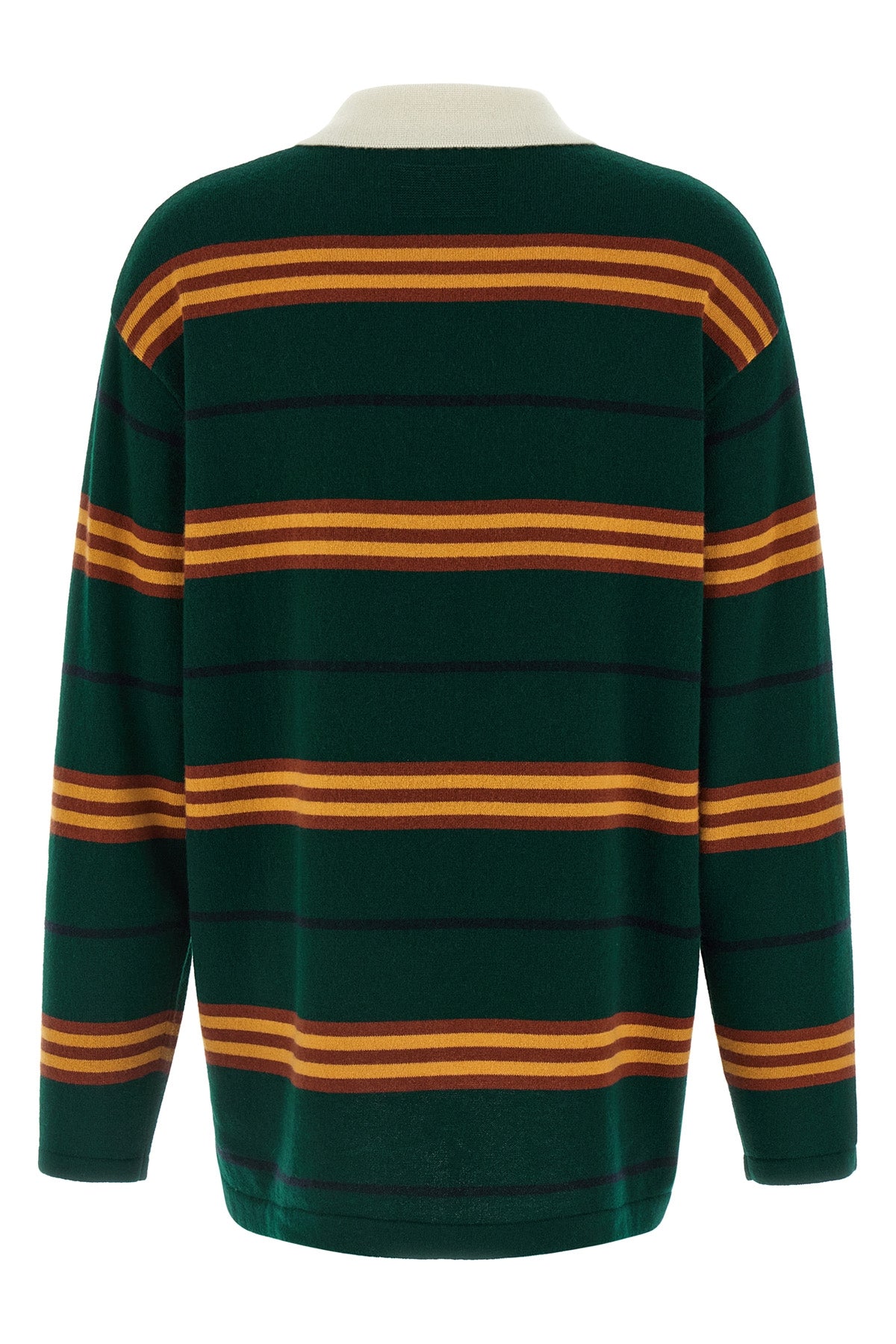 striped rugby striped cashmere polo shirt