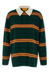 striped rugby striped cashmere polo shirt