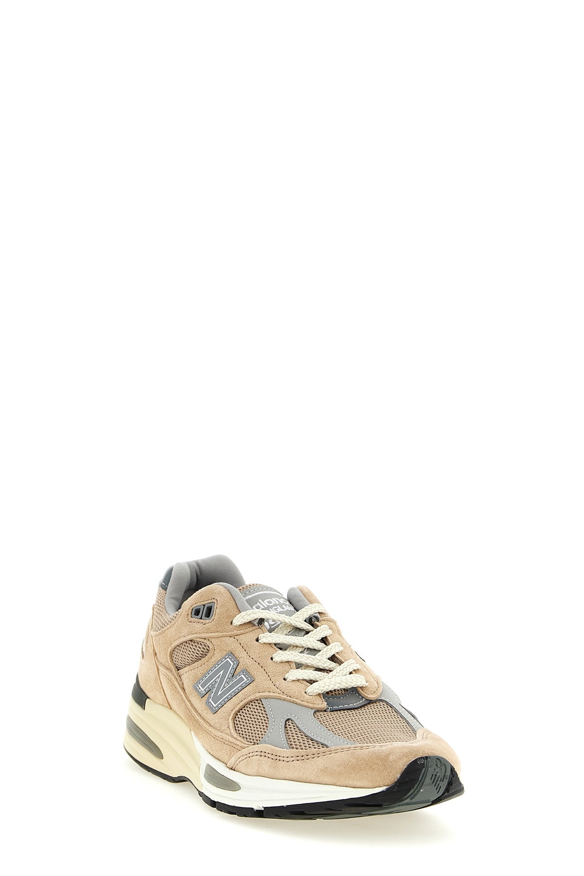 made in uk 991v2 sneakers in suede and mesh fabric