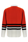 cypher striped wool knit polo shirt