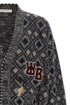 sibling hand-mended merino wool merino wool cardigan