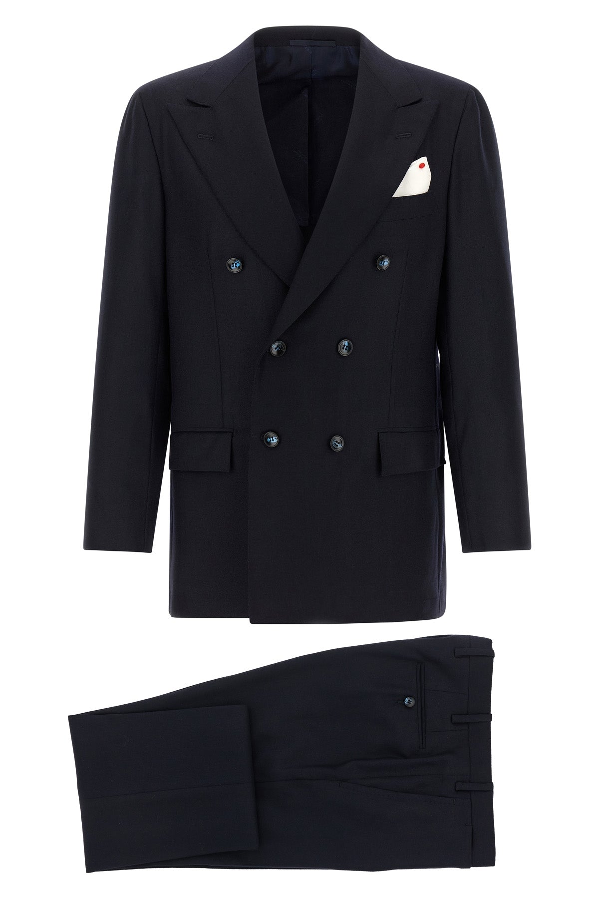 virgin wool and cashmere suit