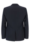suit in a fine blend of wool and cashmere pinstriped pattern