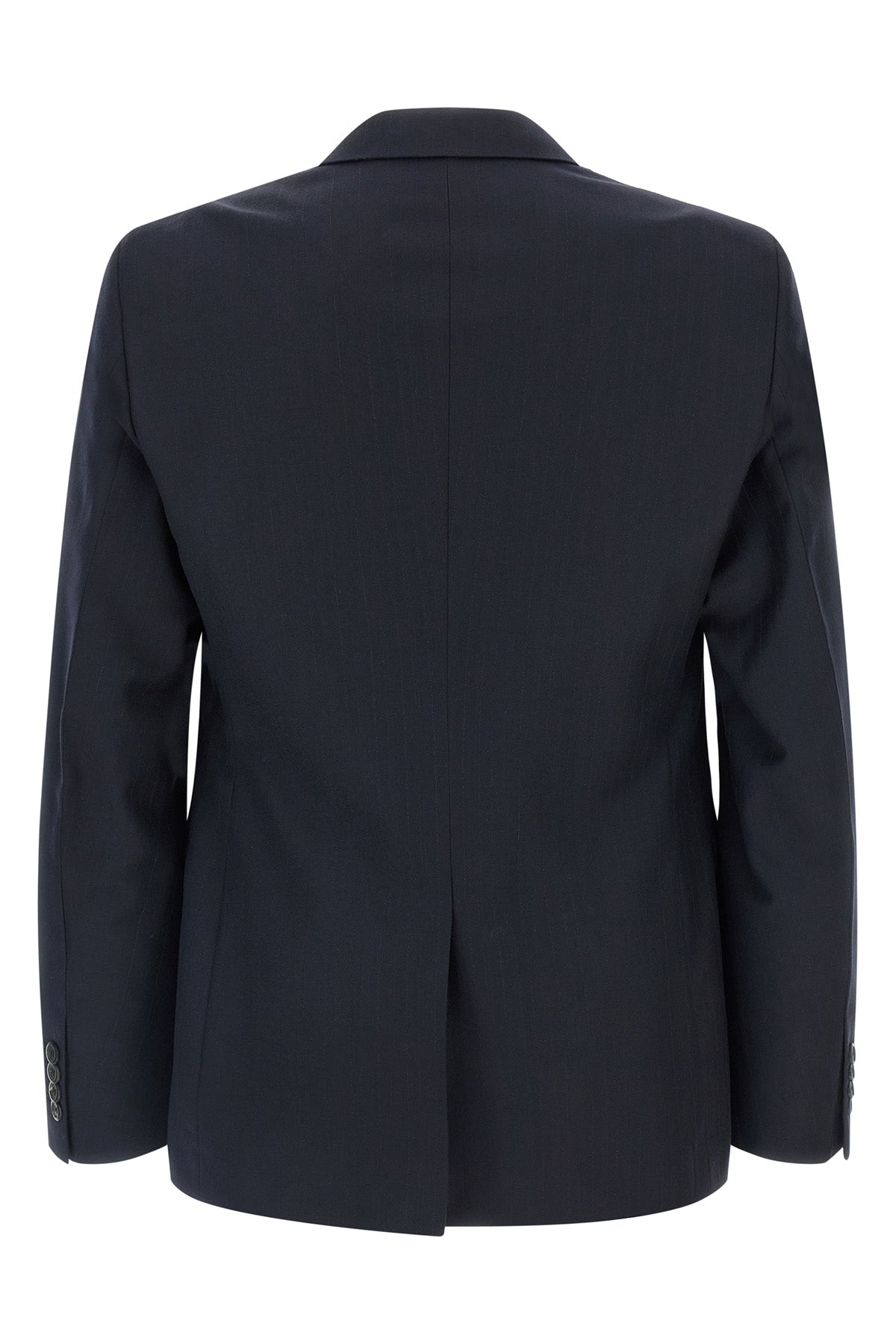 suit in a fine blend of wool and cashmere pinstriped pattern