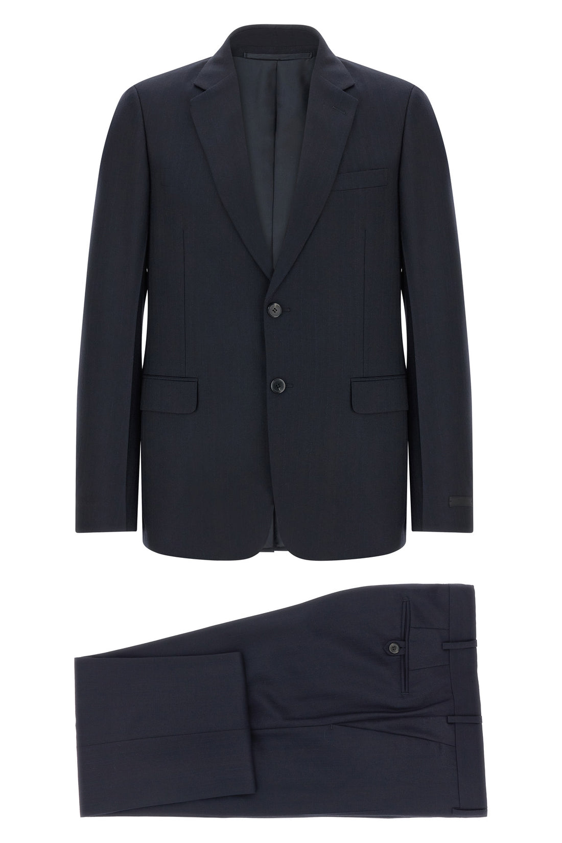 PRADA 50 suit in a fine blend of wool and cashmere pinstriped pattern