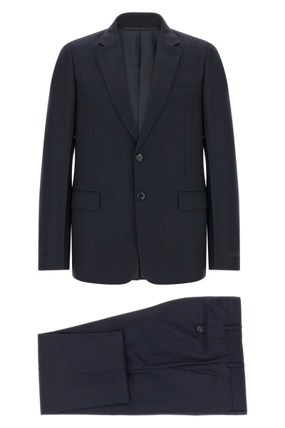 suit in a fine blend of wool and cashmere pinstriped pattern