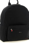 the kiton backpack in black structured technical canvas