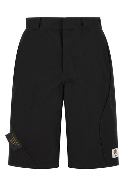 dickies x undercover uc1f4509 bermuda shorts in polyester and cotton twill