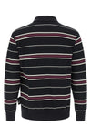striped piqué cotton polo shirt