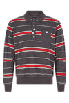 uc1f4804-2 polo shirt in light cotton striped piqué