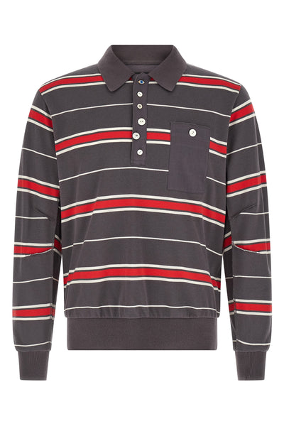 uc1f4804-2 polo shirt in light cotton striped piqué