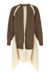 braided wool cardigan