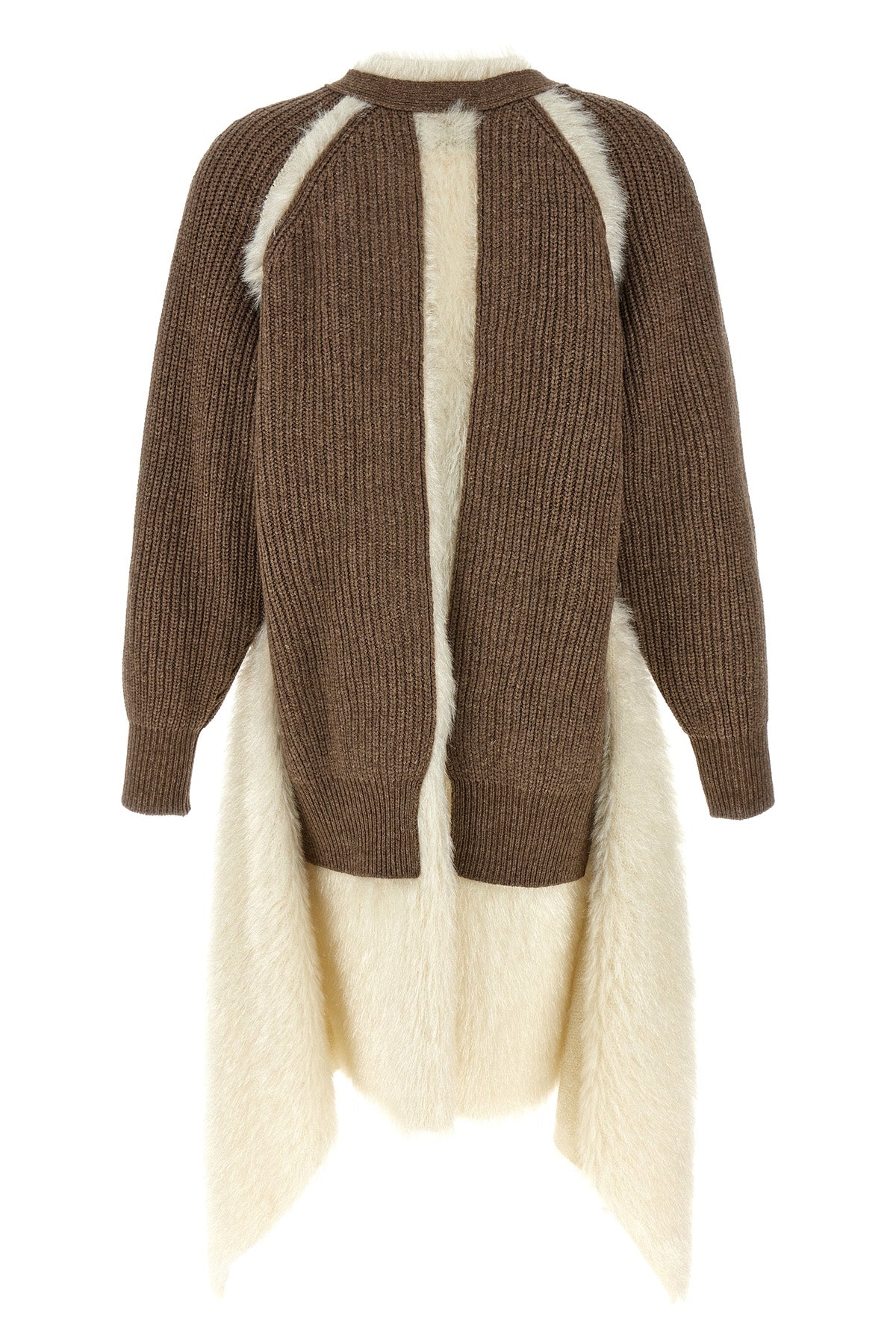 braided wool cardigan
