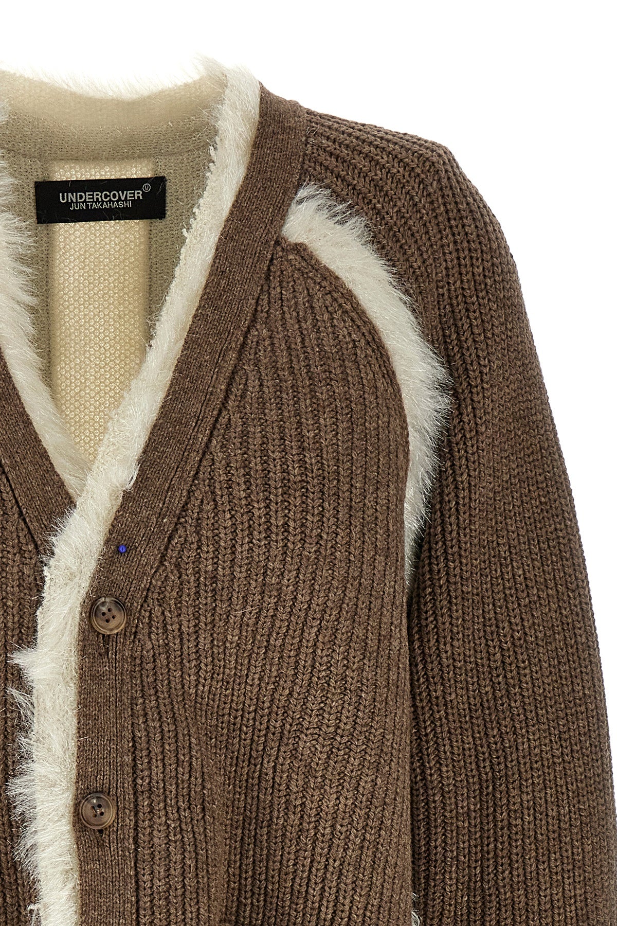 braided wool cardigan