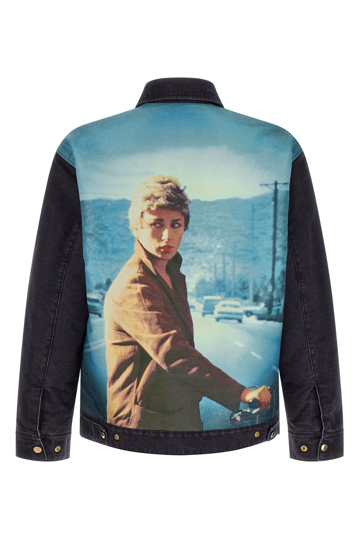 the blouson undercover in structured cotton canvas blends utilitarian aesthetics