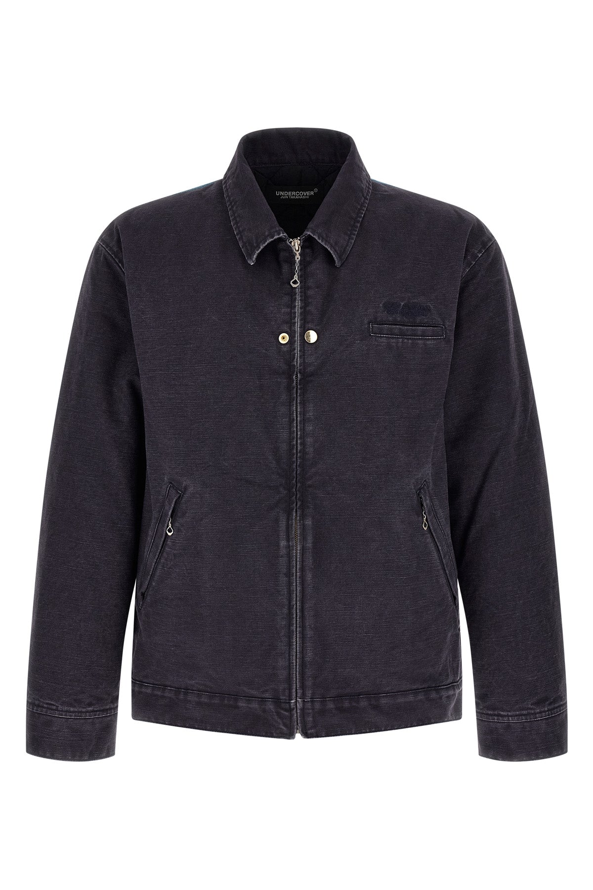 the blouson undercover in structured cotton canvas blends utilitarian aesthetics