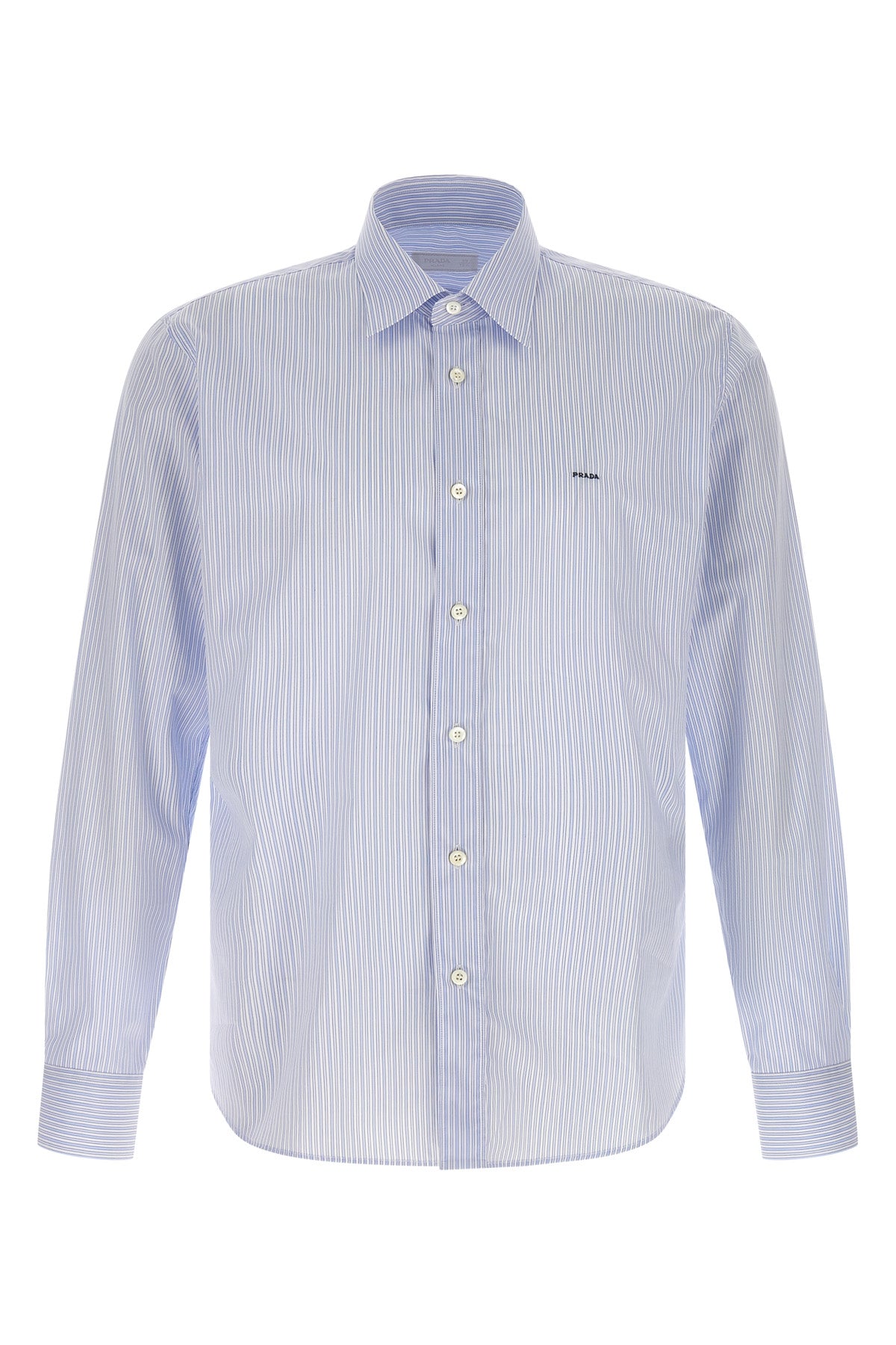 striped cotton poplin shirt