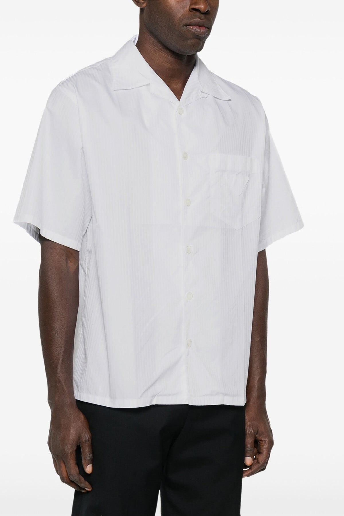 striped cotton poplin shirt