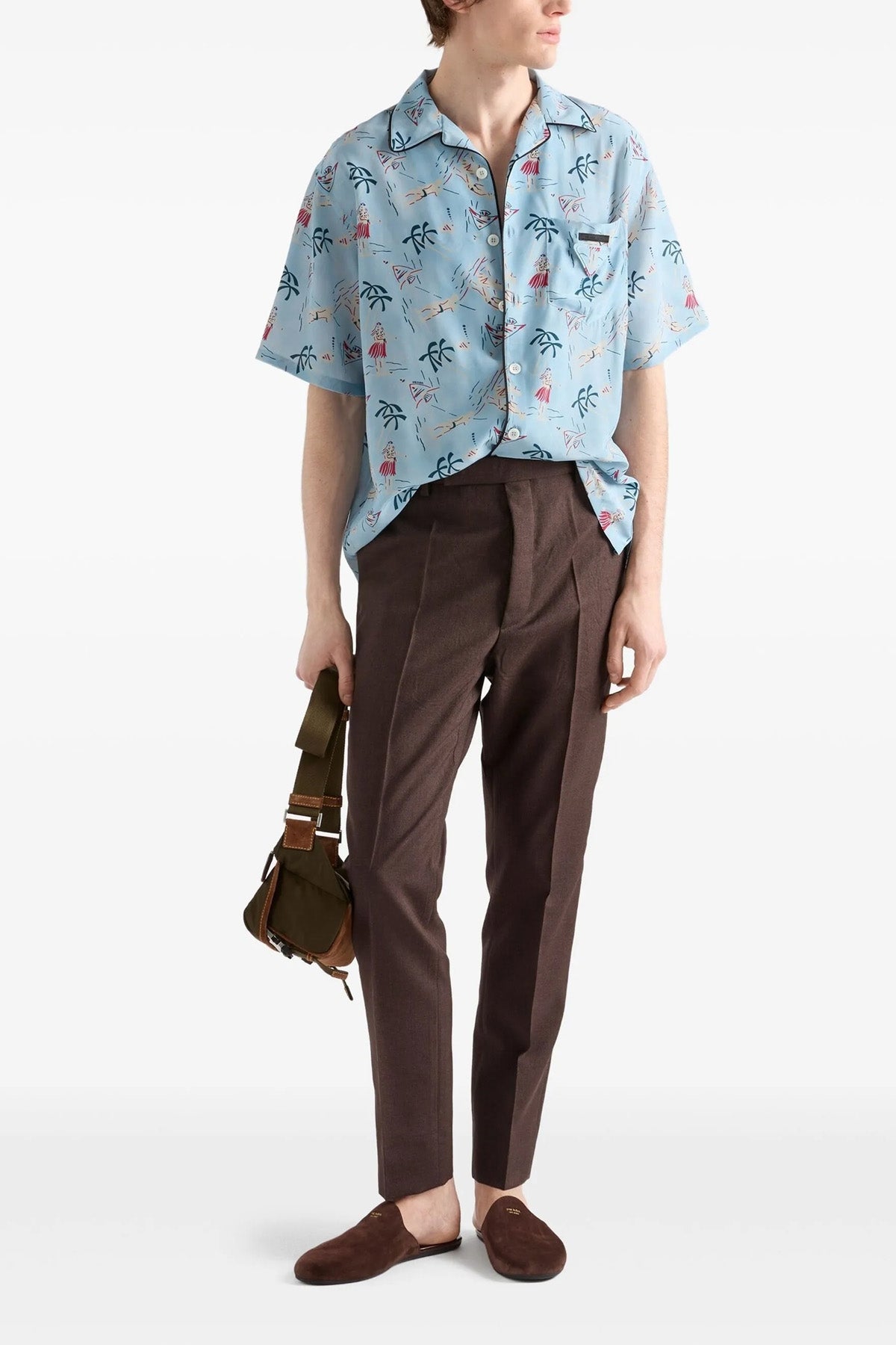 all-over hawaii vintage  print shirt