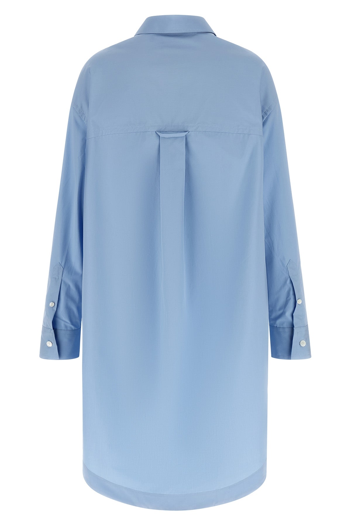 midi dress in cotton poplin