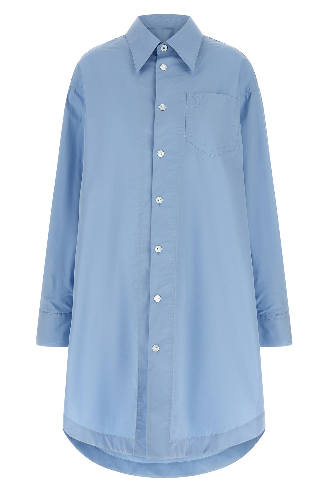 AMI PARIS XS midi dress in cotton poplin