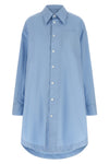 midi dress in cotton poplin