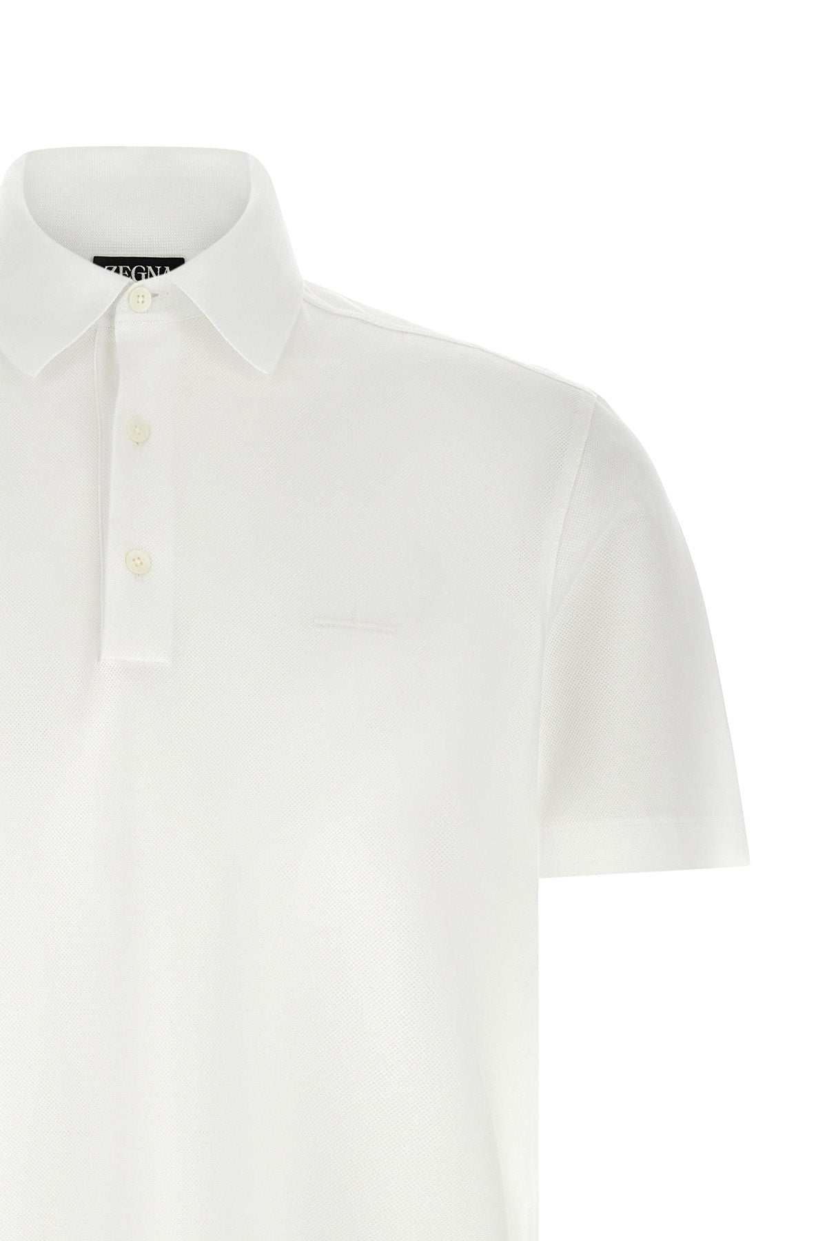 light cotton piqué polo shirt