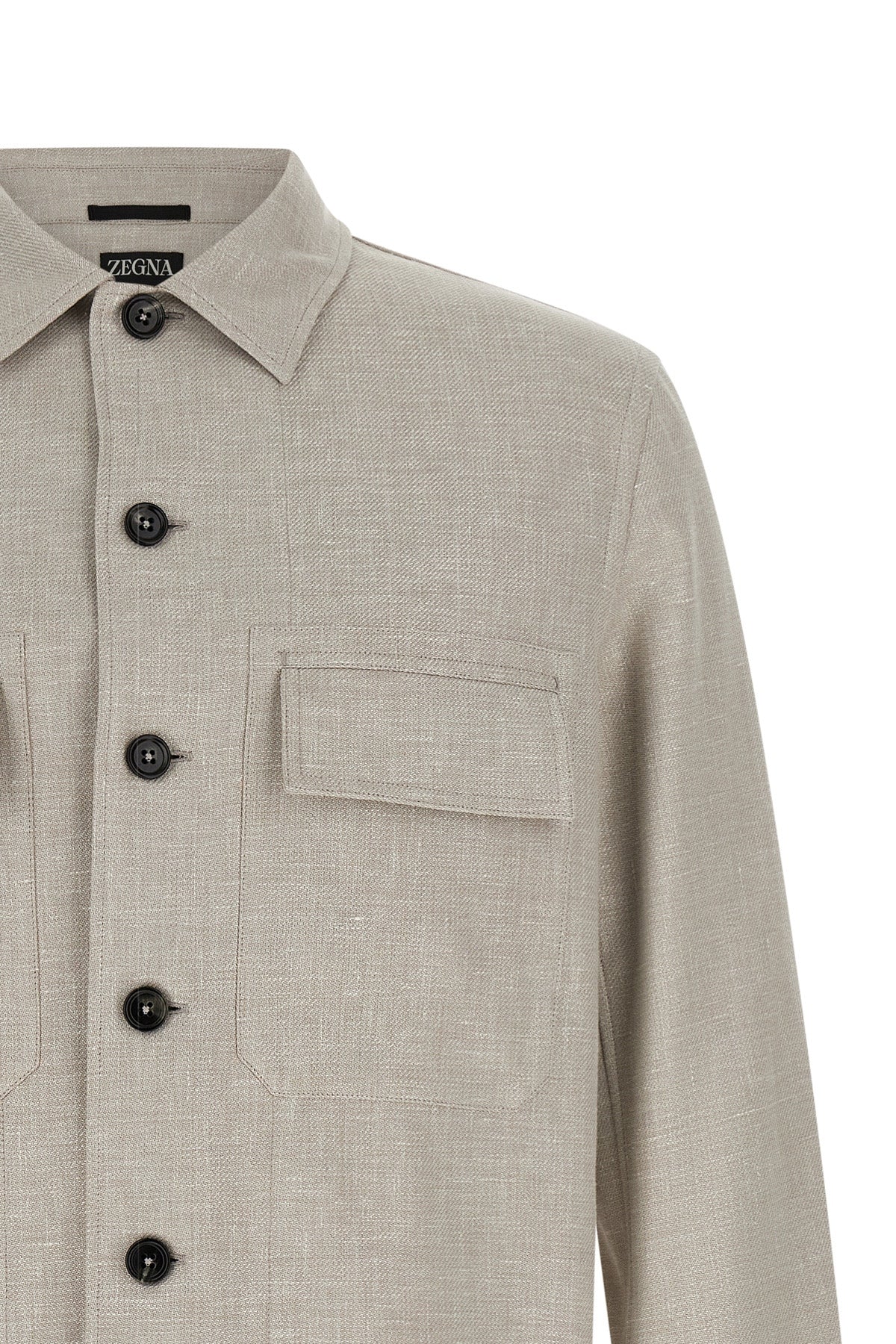 overshirt in linen