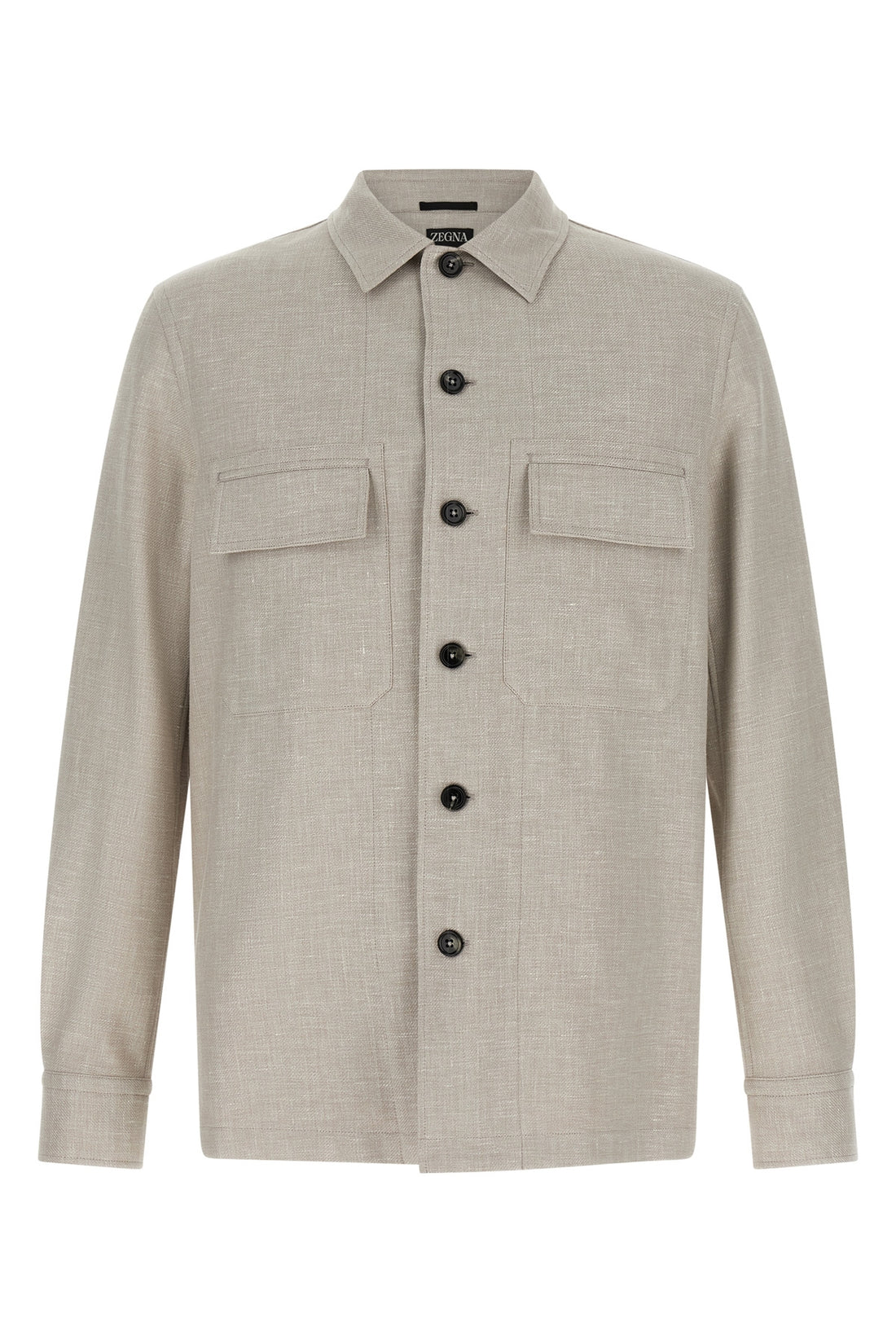 ZEGNA XL overshirt in linen