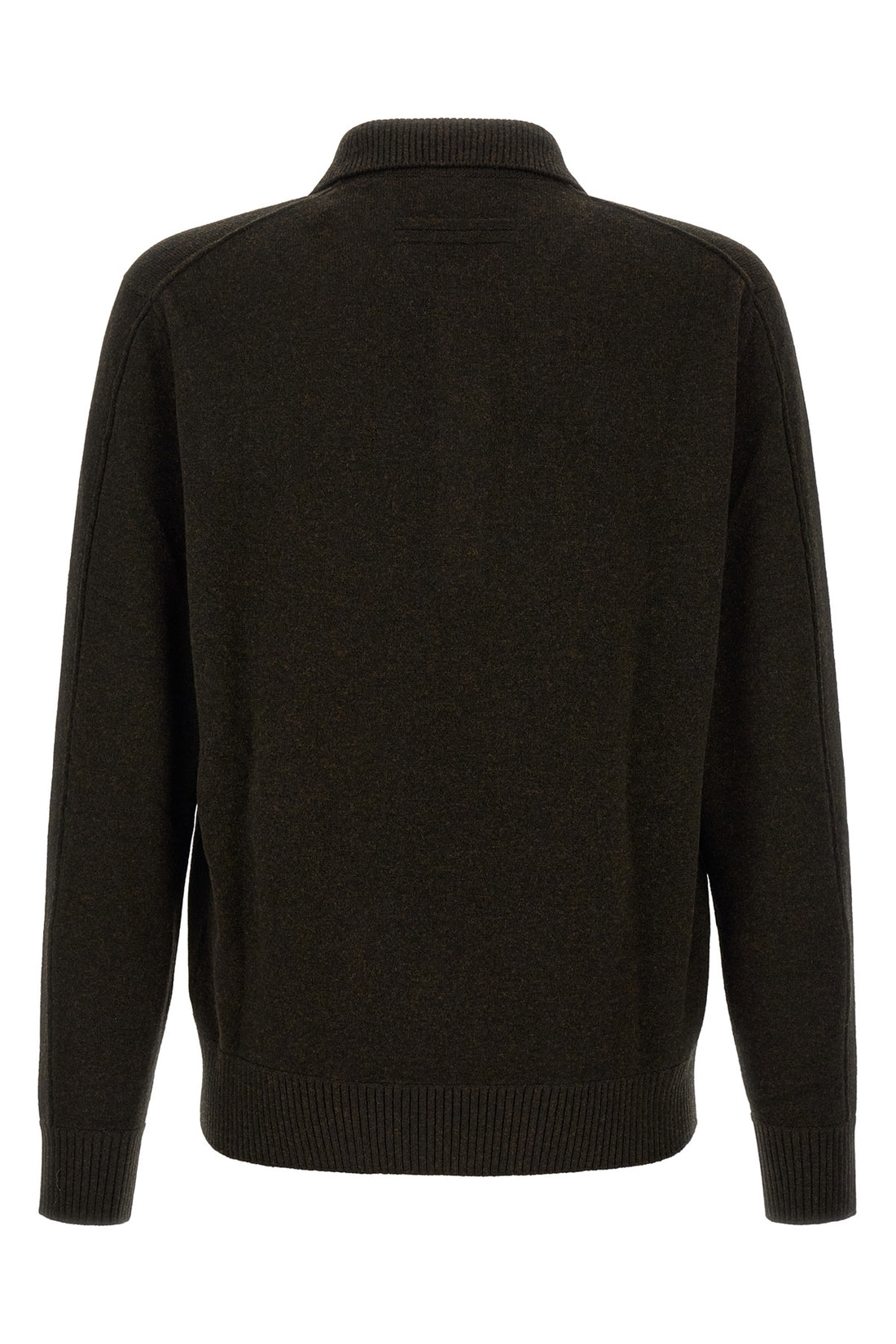 ZEGNA 48 the long-sleeved polo shirt zegna in wool and cashmere blend