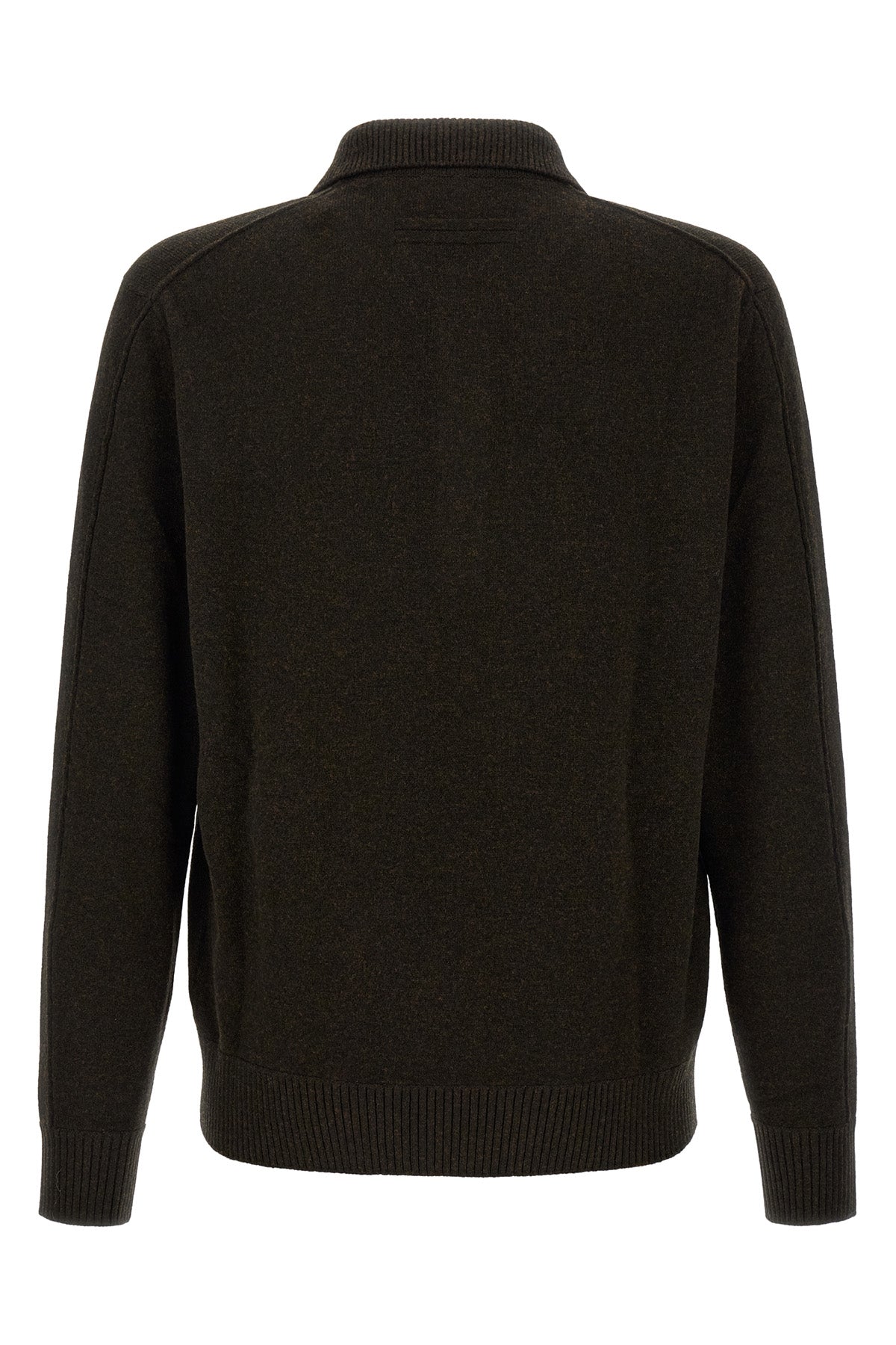 the long-sleeved polo shirt zegna in wool and cashmere blend
