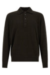 the long-sleeved polo shirt zegna in wool and cashmere blend