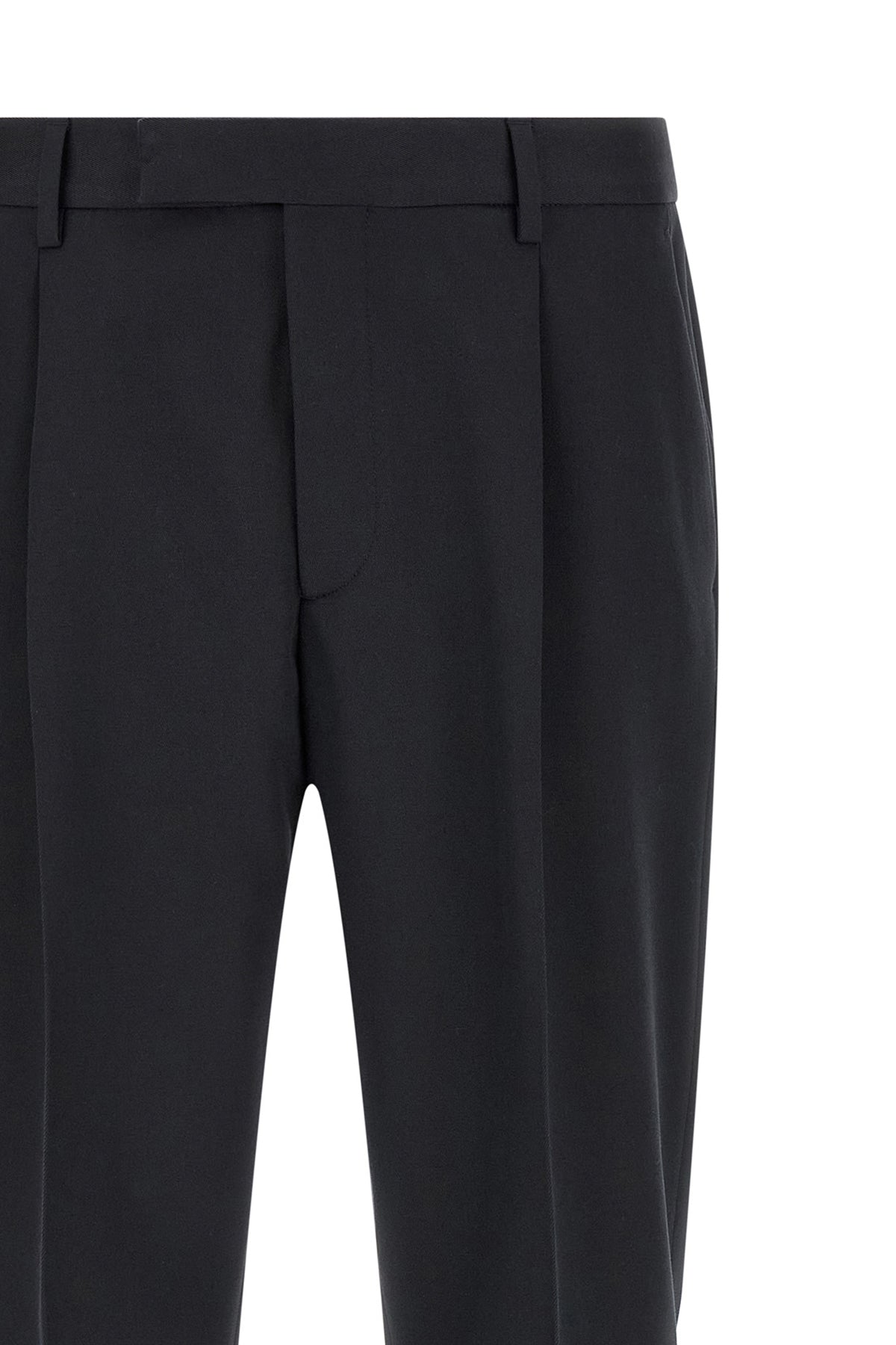 zegna trousers in fine structured cotton