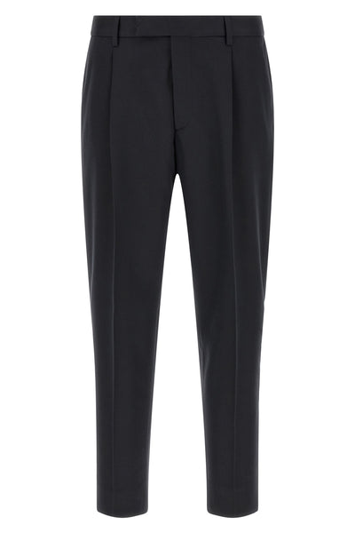 zegna trousers in fine structured cotton