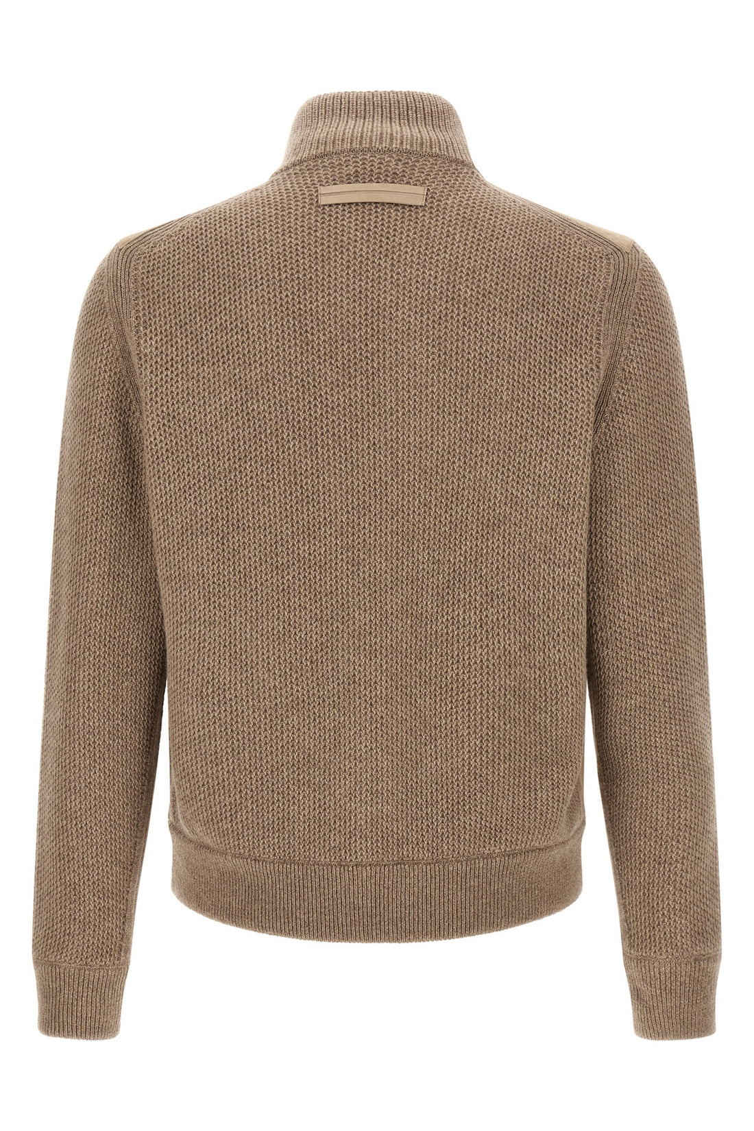 ZEGNA 52 the zegna cardigan features a sophisticated hybrid construction that